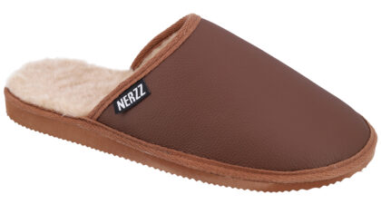 Muške krznene papuče - 42, Smeđa