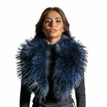 Okovratnik od rakuna - Tamno plava