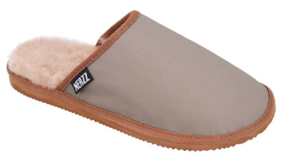 Muške krznene papuče - 46, Bež